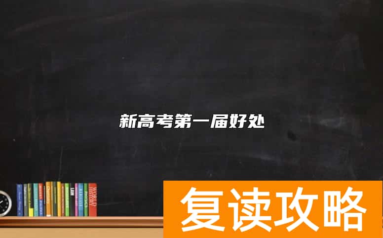 新高考第一届好处