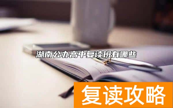 湖南公办高中复读班有哪些